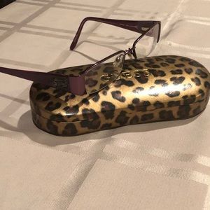 Guess Purple Unique Frames preowned w/case
